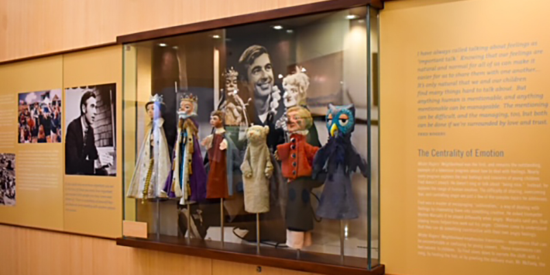 Puppet display at Fred Rogers Institute